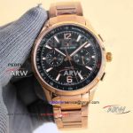 New replica Swiss movement Jaeger-LeCoultre rose gold case 42mm men's watch 